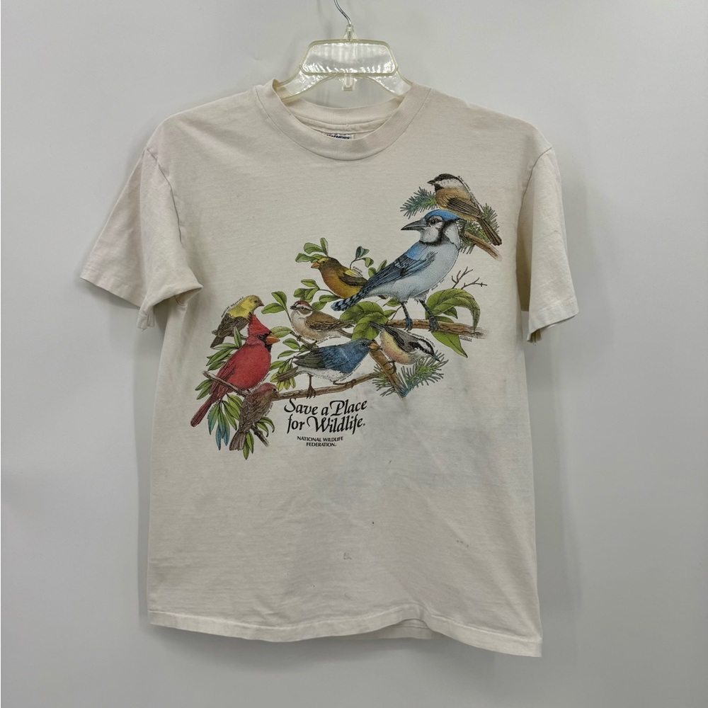 Vintage Hanes Beefy T Single Stitch Classic White Graphic Tee Shirt